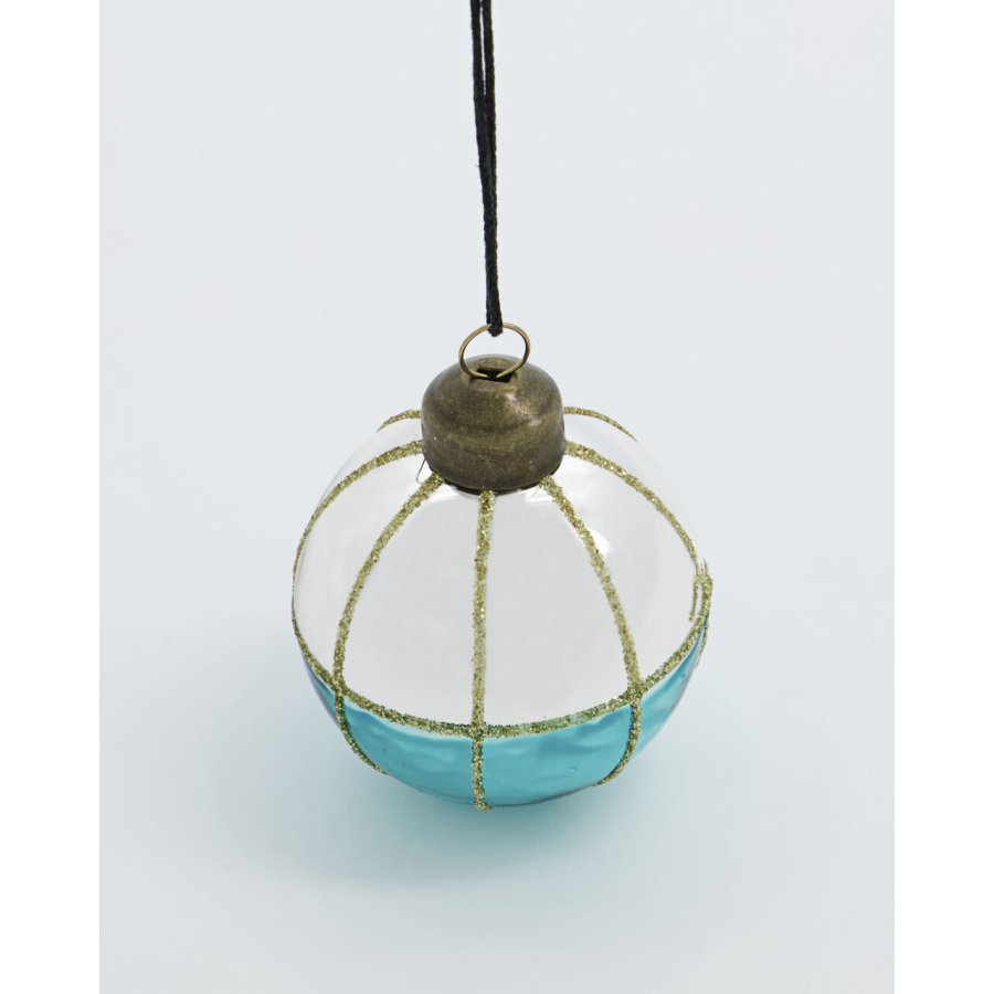 House Doctor Lines Julepynt �5 cm, Turkis