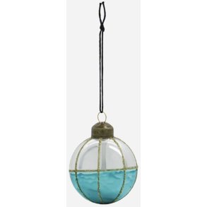 House Doctor Lines Julepynt �5 cm, Turkis