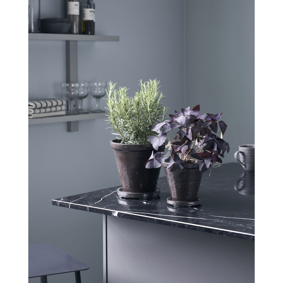 House Doctor Flower Urtepotteskjuler m. Undersk�l 2 stk, Brun