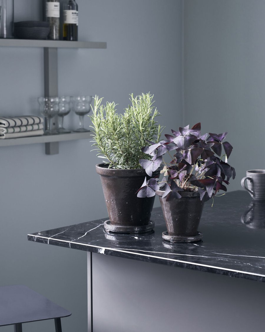 House Doctor Flower Urtepotteskjuler m. Undersk�l 2 stk, Brun