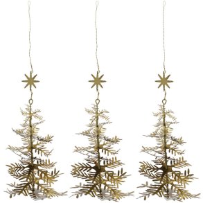 House Doctor Lamet Julepynt 3 stk. 16,5 cm, Antik Messing