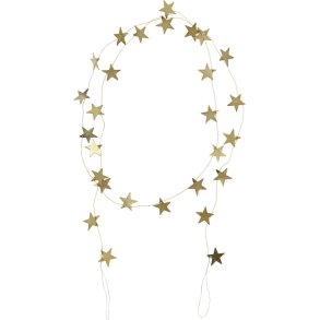 House Doctor Stars Guirlande 150 cm, Messingfinnish