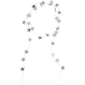 House Doctor Stars Guirlande 150 cm, Antik S�lv