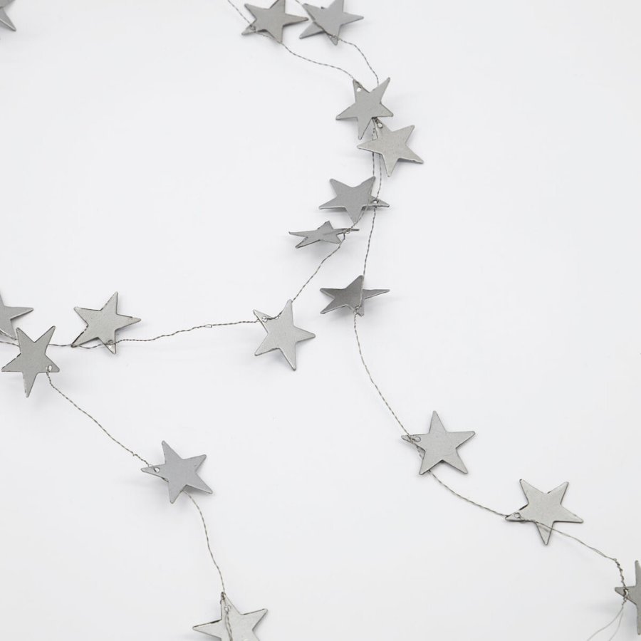 House Doctor Stars Guirlande 150 cm, Antik S�lv