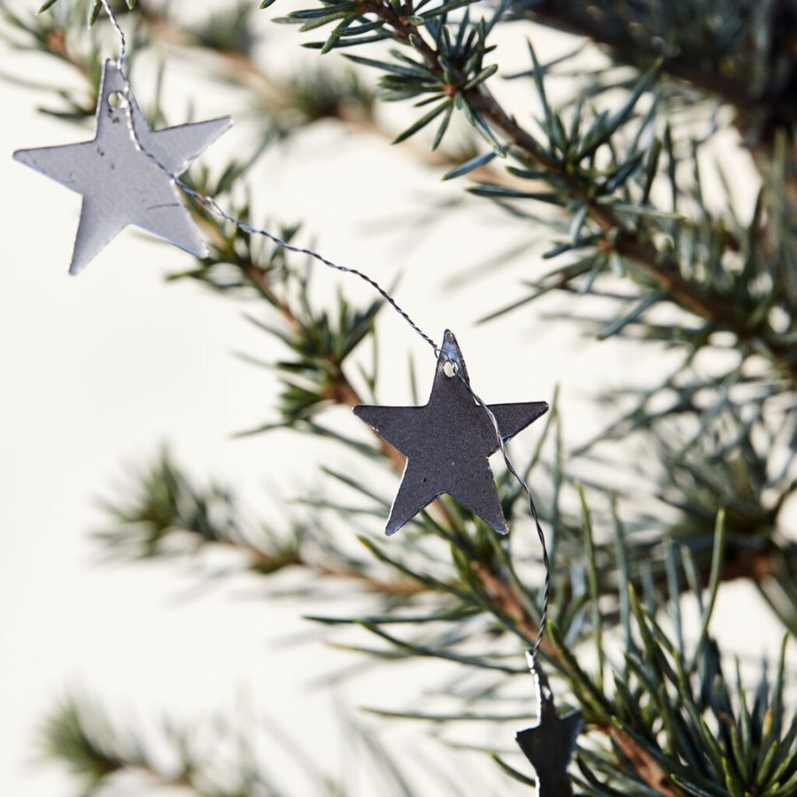 House Doctor Stars Guirlande 150 cm, Antik S�lv