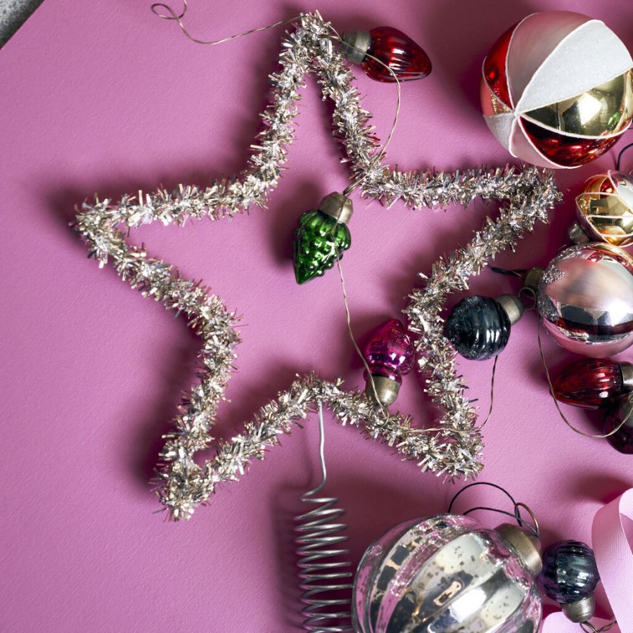 House Doctor Joy Topstar Juletr�sstjerne �25 cm, S�lv Oxideret