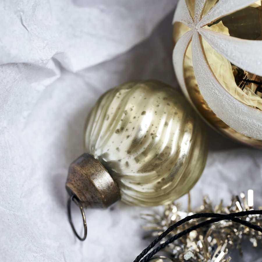 House Doctor Twist Julepynt �5 cm, Mat Guld