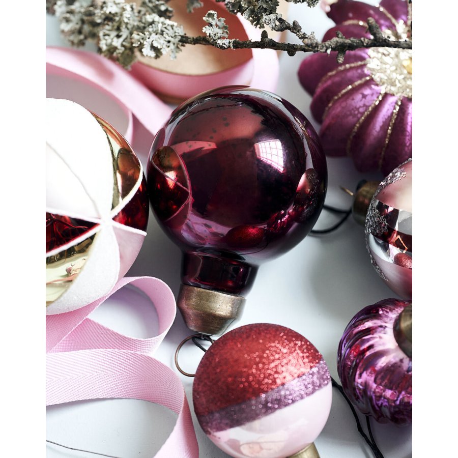 House Doctor Vint Julepynt �8 cm, Pink