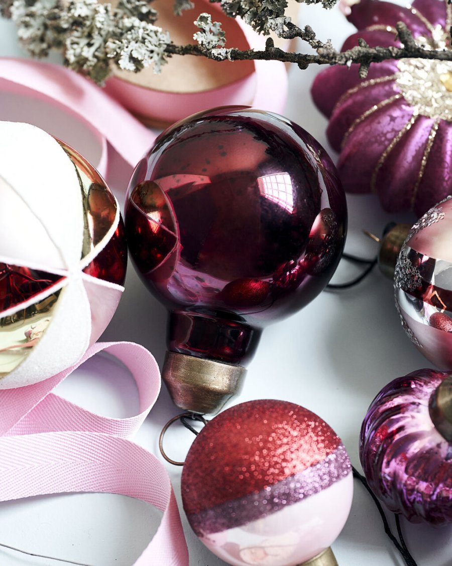 House Doctor Vint Julepynt �8 cm, Pink