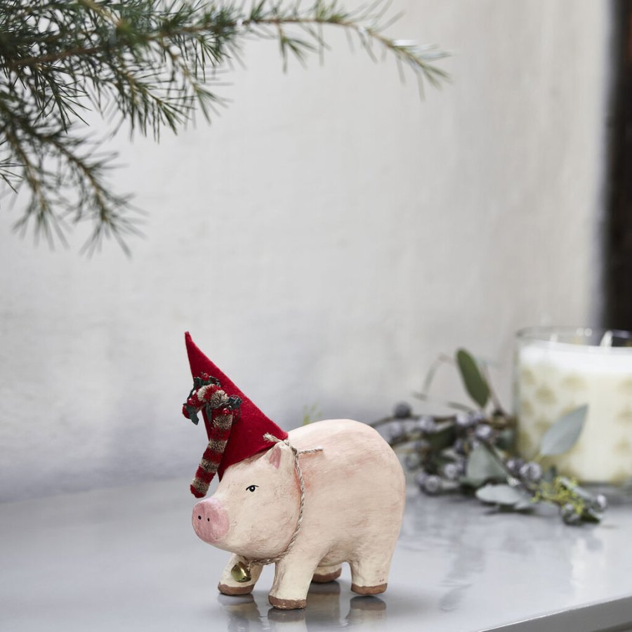 House Doctor Piggy Dekoration H12 cm, Beige