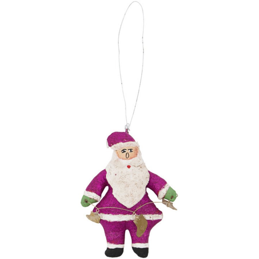 House Doctor Santa Claus Julepynt H9 cm, Pink