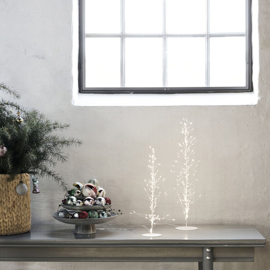 House Doctor Glow Juletr� H45 cm, Hvid