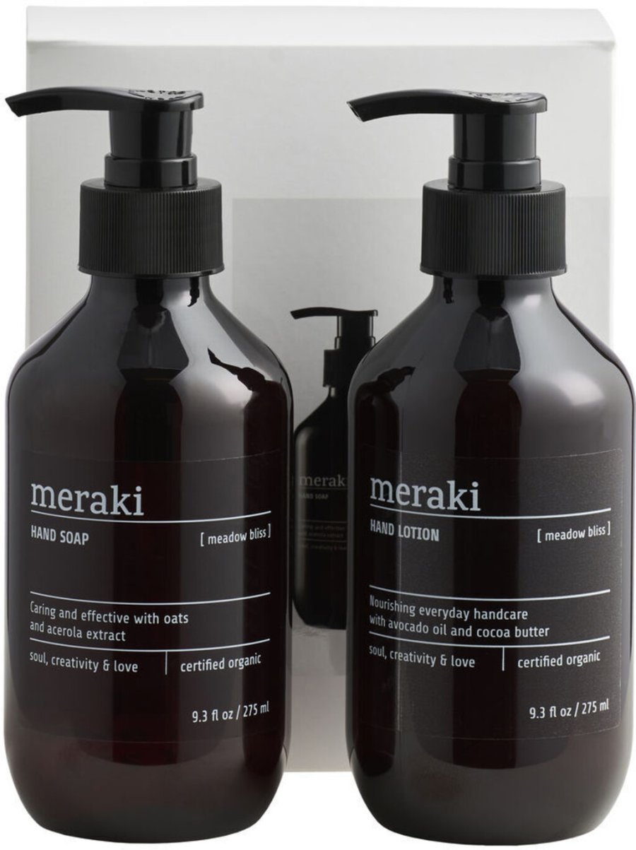 Meraki Simply Hand Care Geschenkbox 2er Set 275 ml, Meadow Bliss