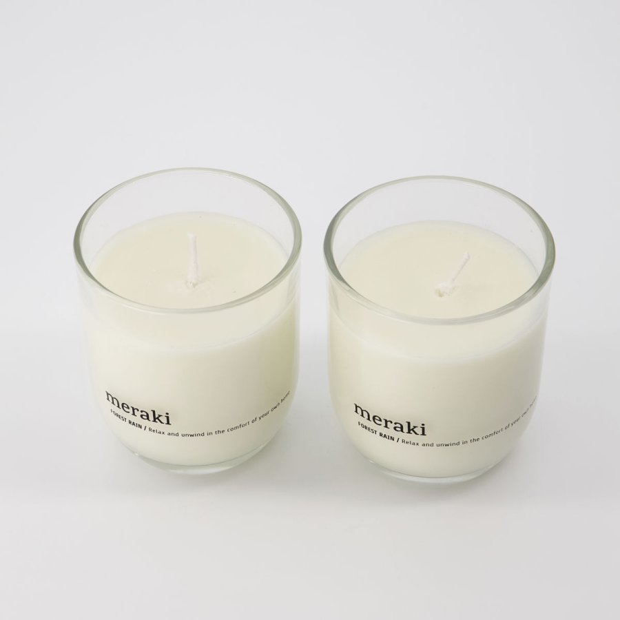 Meraki Duftlys 2 stk. 7,6 cm, Forest Rain