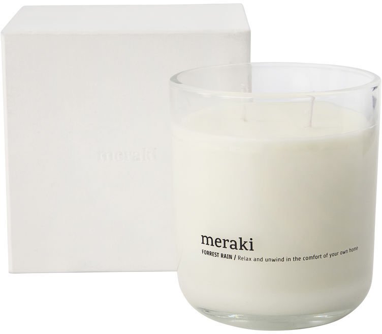 Meraki Duftkerze 10,5 cm, Forrest Rain