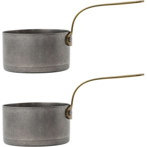 Nicolas Vah Presentation Mini-Kasserolleform 2er Set, Silbernes Finish