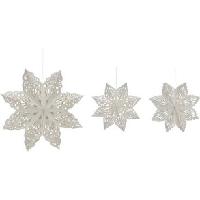 House Doctor Lehlo Stern 3er Set Wei