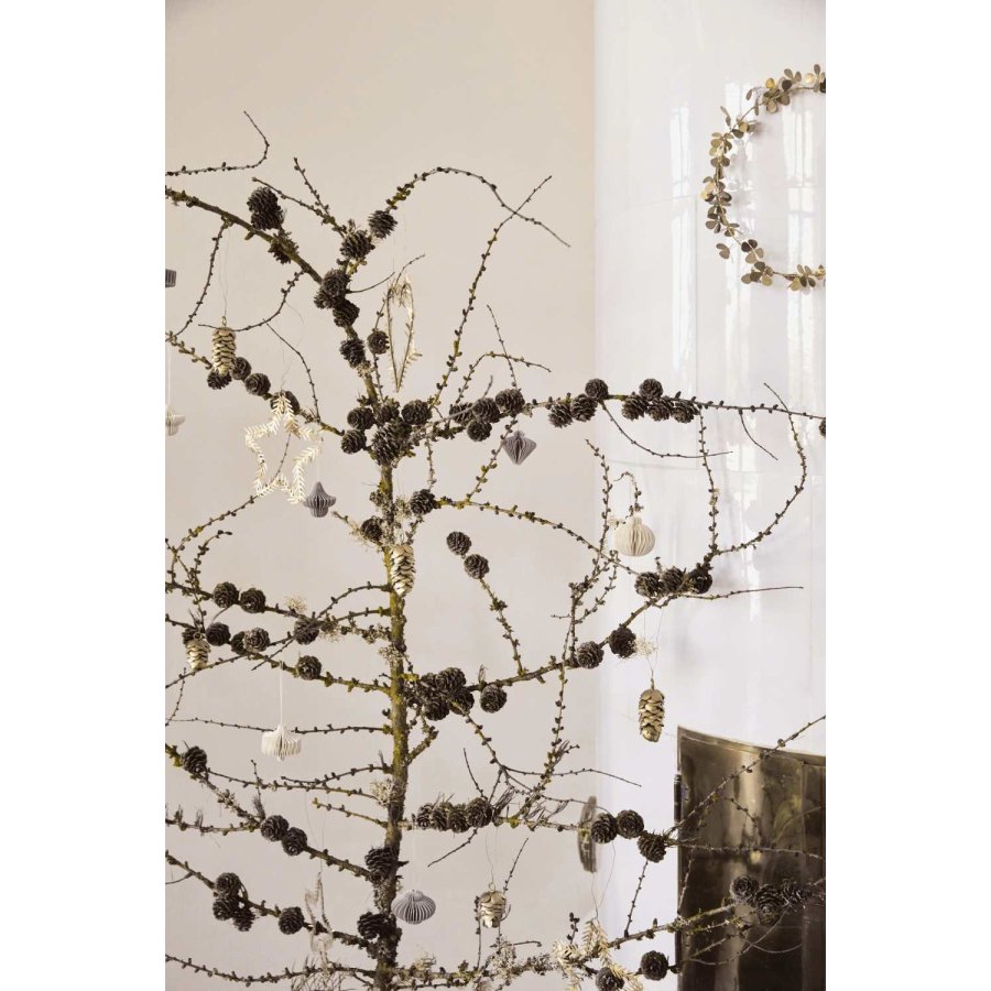 House Doctor Comb Ornament 6er Set, Wei