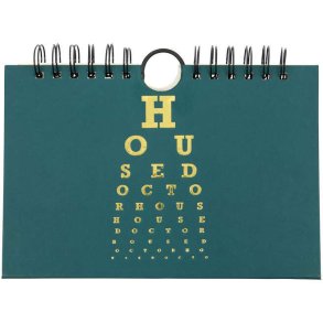 House Doctor View Kalender 23x15,5 cm, Grøn