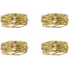 House Doctor Ring Serviettenring 4er Set 5 cm, Golden