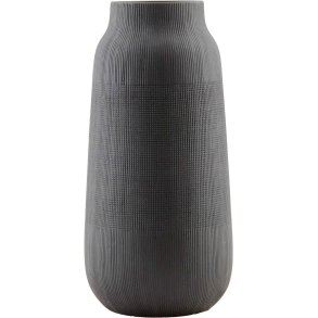 House Doctor Groove Vase H35 cm, Sort