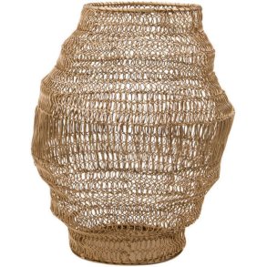 House Doctor Amfi Teelichthalter H22 cm, Antikgold-Finish