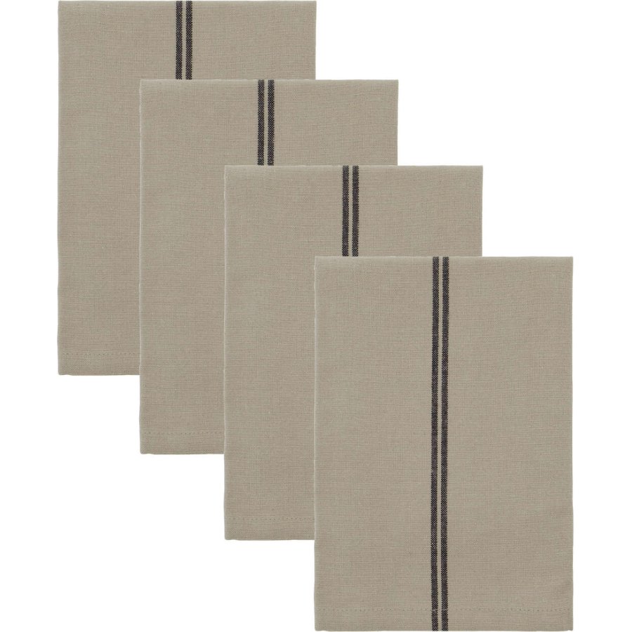 House Doctor Stalgia Stofservietter 4 stk. 40x40 cm, Taupe