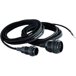 House Doctor Stoffkabel mit E14-Fassung, Schwarz
