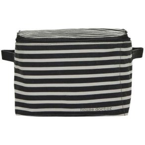 House Doctor Canva Aufbewahrung 27x35 cm, Schwarz/Gebrochenes Wei