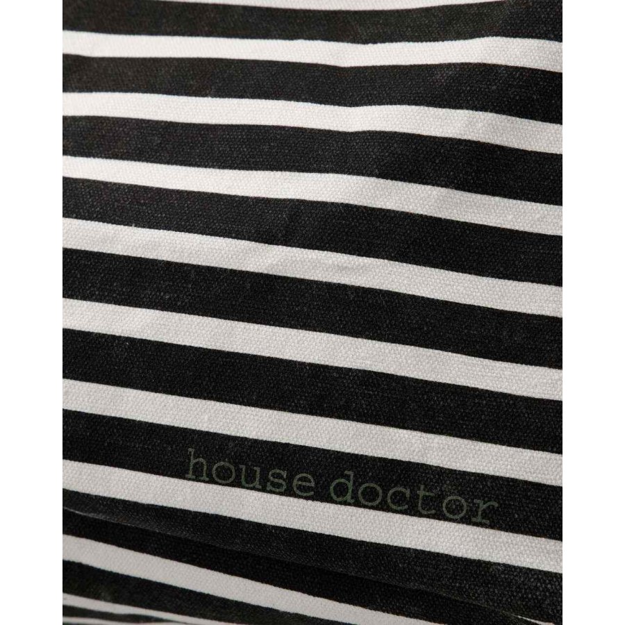 House Doctor Canva Lagerung 54x35 cm, Schwarz/Gebrochenes Wei