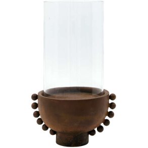 House Doctor Manet Kerzenhalter H22,5 cm, Gebranntes Rot