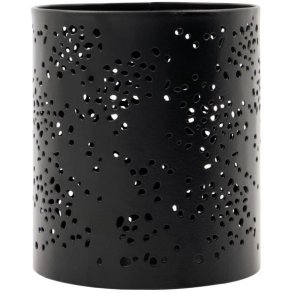 House Doctor Rando Teelichthalter H13 cm, Schwarz