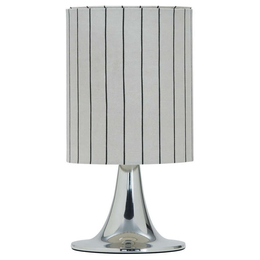 House Doctor Tulip Tischlampe H38 cm, Silbernes Finish