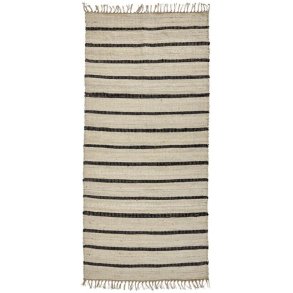 House Doctor Sima Teppich 90x200 cm, Schwarz/Natural