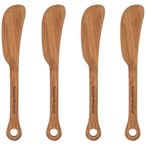 House Doctor Eya Buttermesser 4er Set 15 cm, Akazie