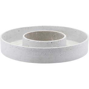 House Doctor The Ring Kerzenhalter, Grau