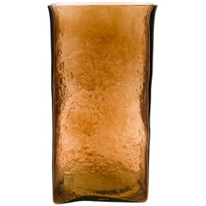 House Doctor Square Vase H30 cm, Amber