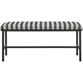 House Doctor Toda Bank 100 cm, Schwarz/Gebrochenes Wei