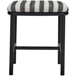 House Doctor Toda Hocker H45 cm, Schwarz/Gebrochenes Wei