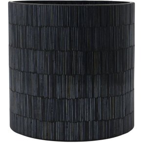 House Doctor Gara Teelichthalter H16 cm, Schwarz