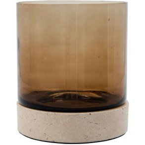 House Doctor Rivo Kerzenhalter H17,5 cm, Braun