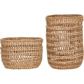 House Doctor Ramla Aufbewahrungskorb 2er Set, Seegras