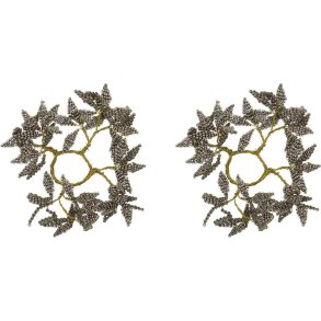 House Doctor Pearl Leichte Manschette 12 cm, Grau/Gold