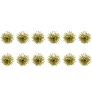 House Doctor Fold Papieraufhänger 12er Set 15 cm, Golden