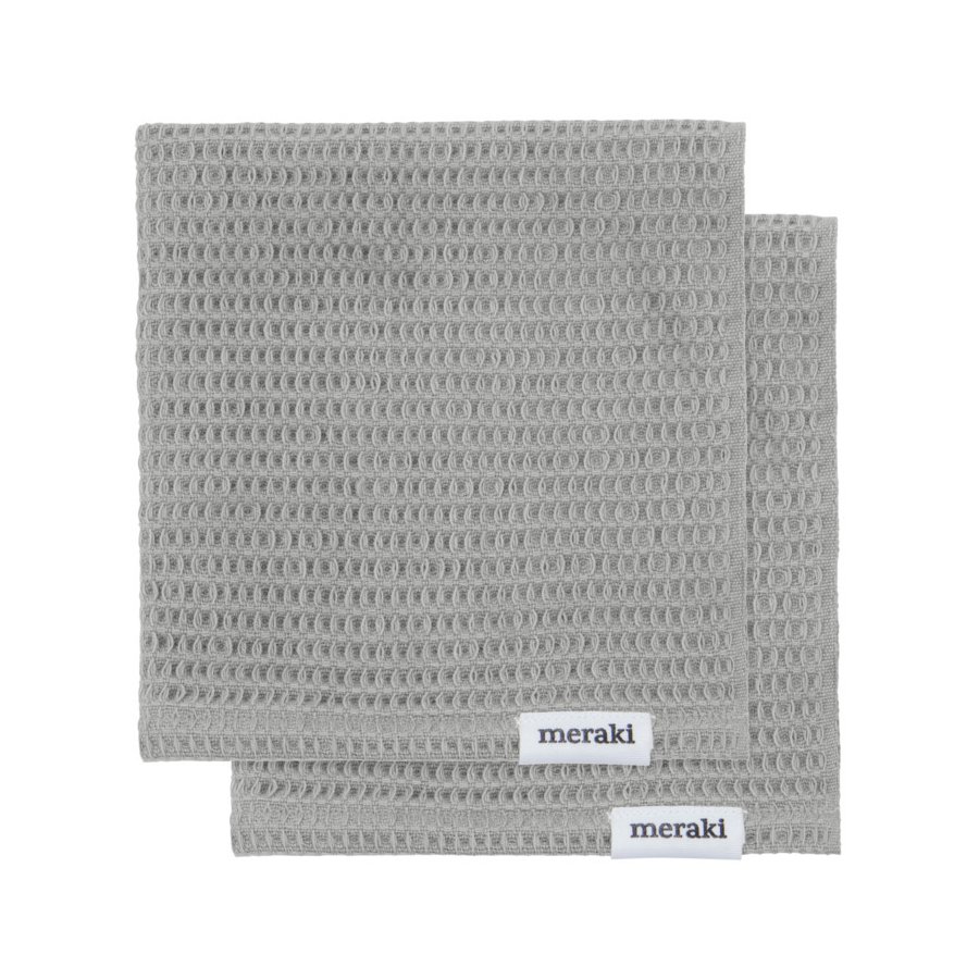 Meraki Pumila Opvaskeklud 2 stk. 30x30 cm, Lysegr�