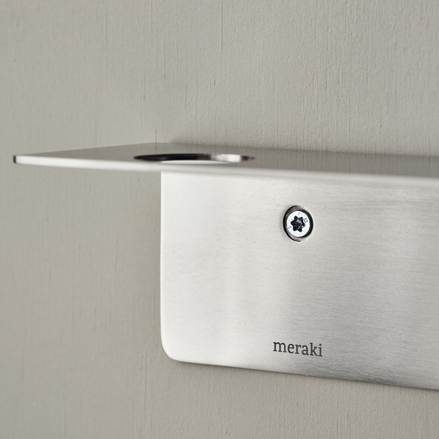 Meraki Regal mit Seifenhalter und Haken, Silber gebrstet