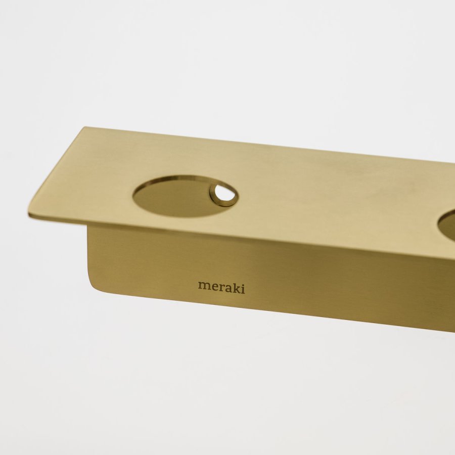 Meraki Regal mit Seifenhalter und Haken, Messing gebrstet