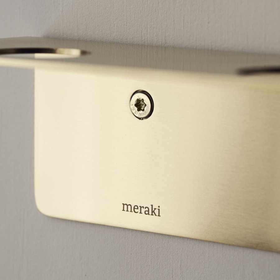 Meraki Regal mit Seifenhalter und Haken, Messing gebrstet