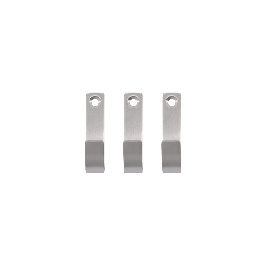 Meraki Thapsus Haken 3er Set, 5,5 cm, Silber gebrstet