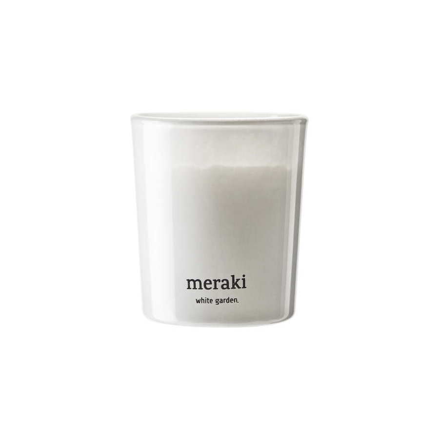 Meraki Duftkerzen 2er Set 6/H7 cm, Weier Garten